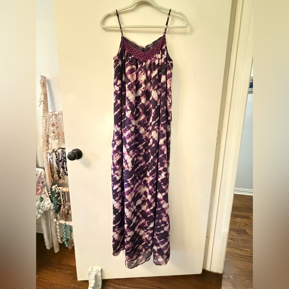 VENUS Purple tie dye Maxi Dress
